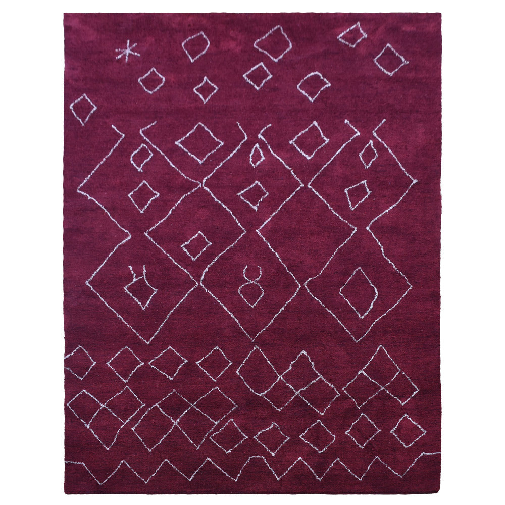 Handmade Artistry Hand Knotted Rug - Premium Wool Area Rug for Living Room, Bedroom & Dining - Boho Chic Home Decor