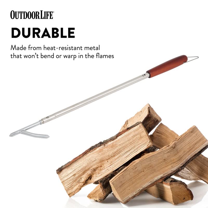 Premium Stainless Steel Marshmallow Roasting Forks - 4-Pack for Camping, Bonfires & Outdoor Adventures - Durable & Heat-Resistant for Perfect S'mores Every Time