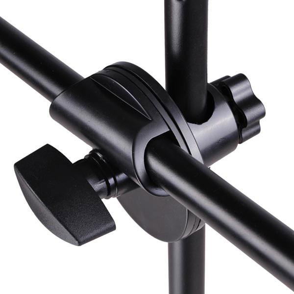 TheLAShop Professional Mic Stand Boom Arm - Adjustable Dual Microphone Mount (2'8