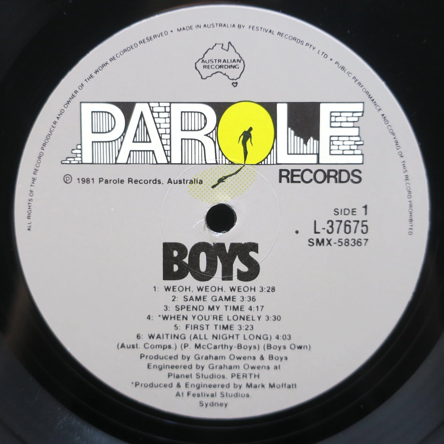 Original 1981 Oz Boys S/T Vinyl LP - Australian Power Pop Record - Perfect for Collectors & Music Lovers
