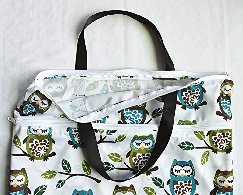 2 Pack Large Hanging Wet Bags for Laundry & Cloth Diapers - Reusable Waterproof Storage Pouch for Gym, Swim, Travel & Baby Essentials | Sigzagor