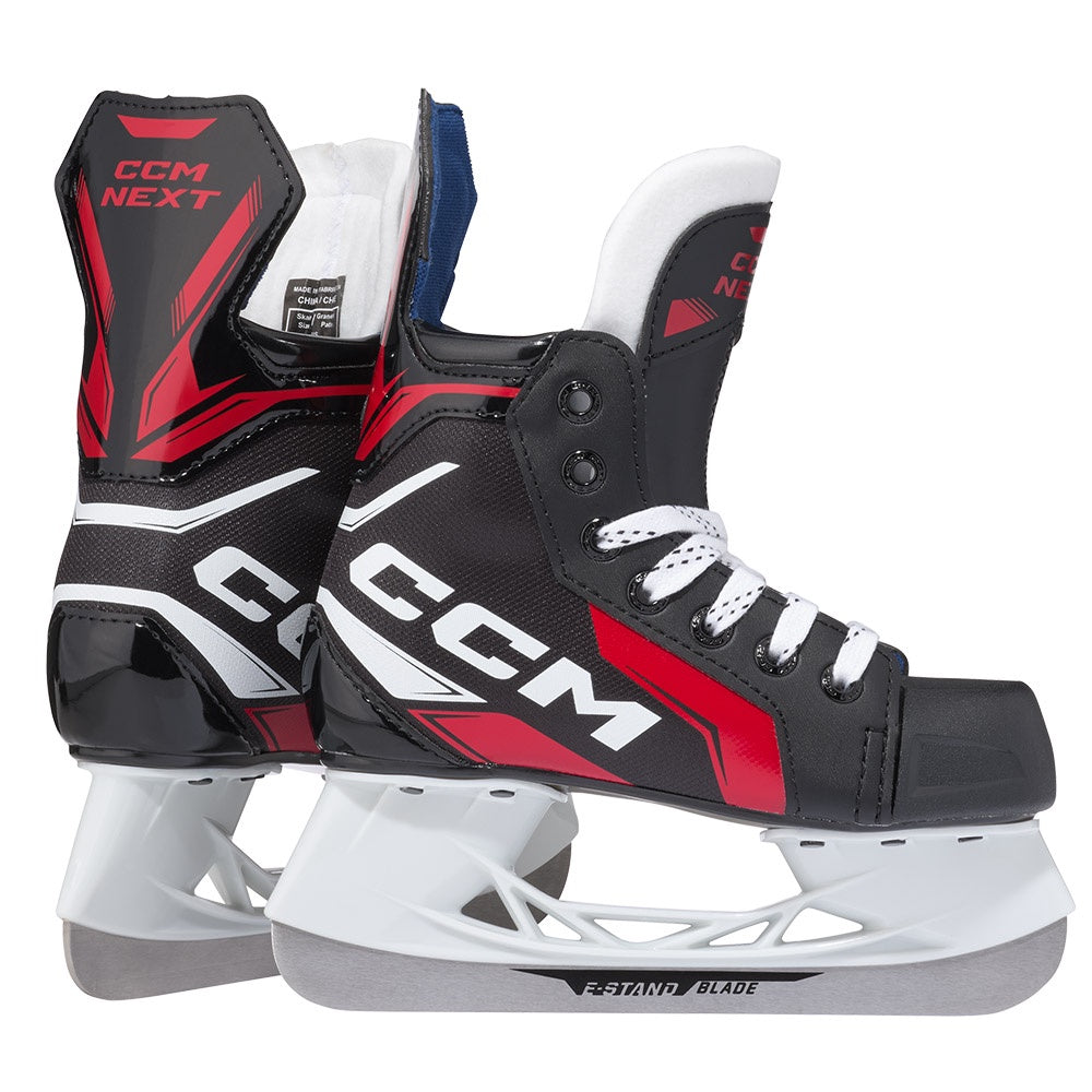 CCM Next Youth Ice Hockey Skates - Lightweight Performance Skates for Kids - Perfect for Ice Rink Practice & Youth Hockey Games