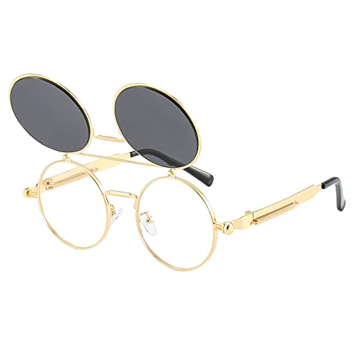 Gold Frame Black Grey Lens