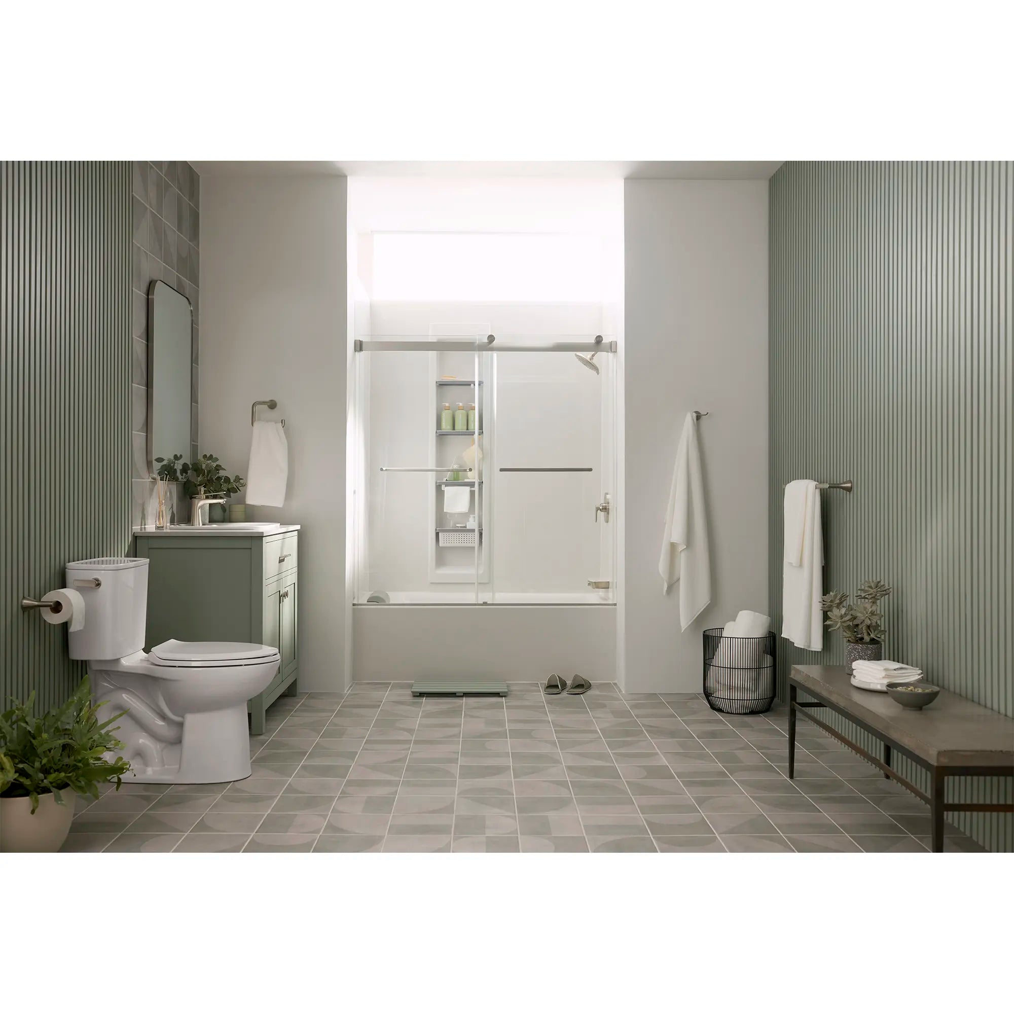 Aspirations Single Handle Bathroom Faucet - 1.2 GPM Water-Saving Design with Lever Handle - Perfect for Modern Vanities & Small Bathrooms
