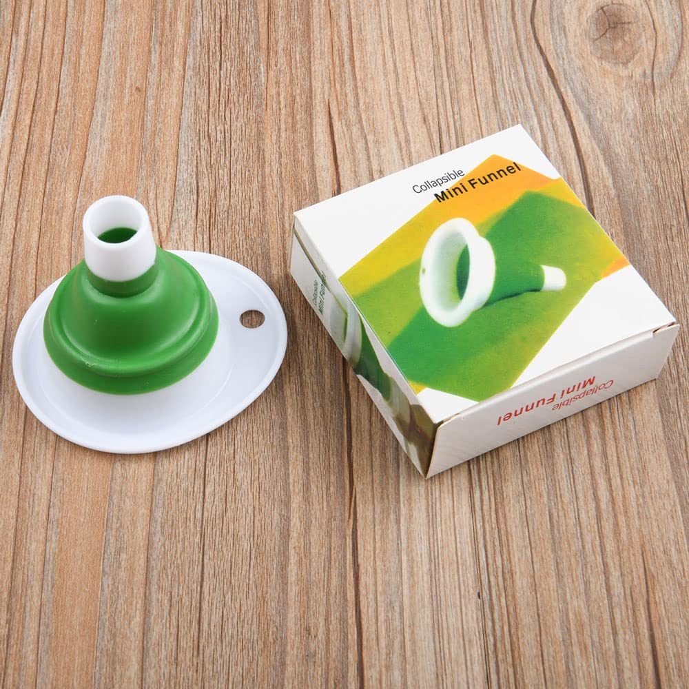Mcles Collapsible Silicone Funnel - Foldable Kitchen Funnel for Canning, Liquid Transfer & Water Bottles | Food Grade Safe | Perfect for Home Brewing, Cooking Oils & DIY Projects