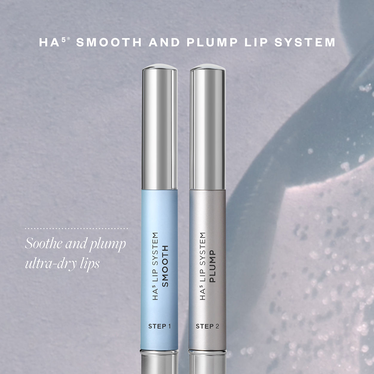 HA5 Smooth and Plump Lip System - Hydrating Lip Care for Fuller Lips | Perfect for Daily Moisturizing & Nighttime Lip Treatment