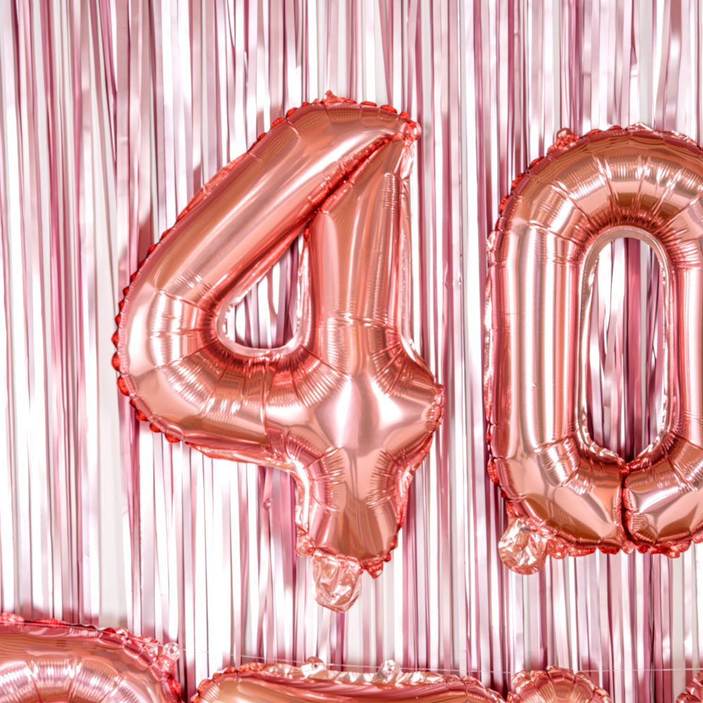 Balloonify Rose Gold Mylar Number 4 Balloon - 16 Inch Birthday Party Decorations (1 Count) - Perfect for Birthdays, Anniversaries & Baby Showers
