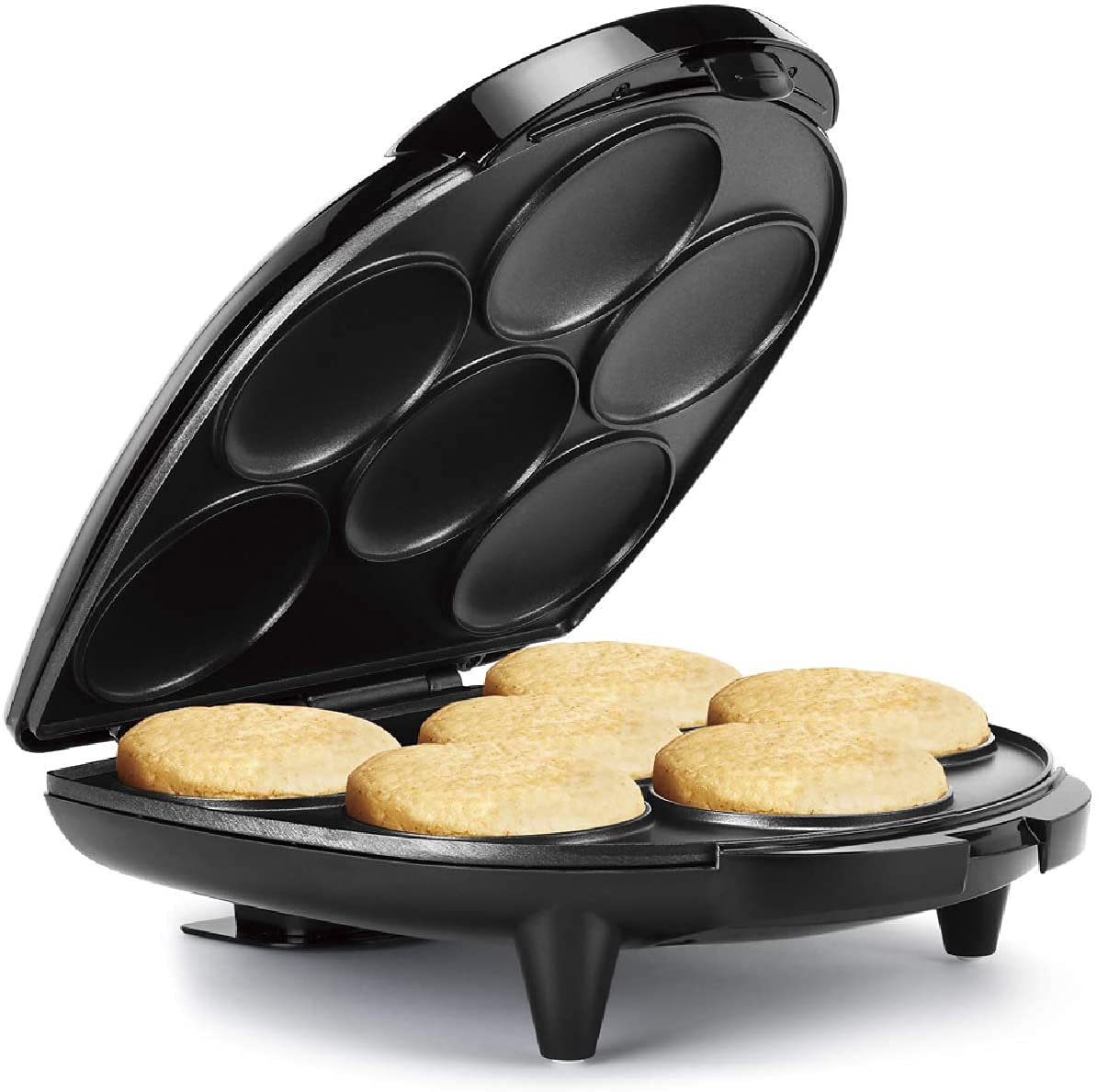 Premium Non-Stick Arepa Maker by Holstein Housewares - Black - Perfect for Making Colombian & Venezuelan Arepas at Home