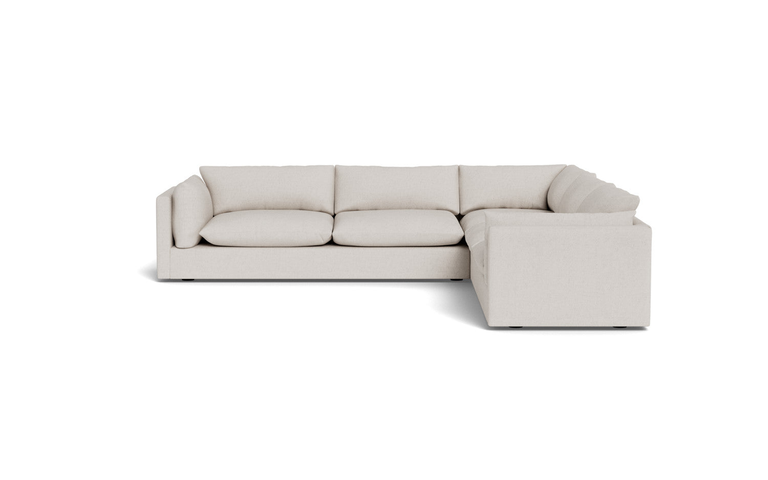 SoCo 124 Corner Sectional Sofa - Modern L-Shaped Couch with Storage & Recliner for Living Room, Family Room, or Home Theater - Comfortable Fabric Upholstery & Sturdy Frame