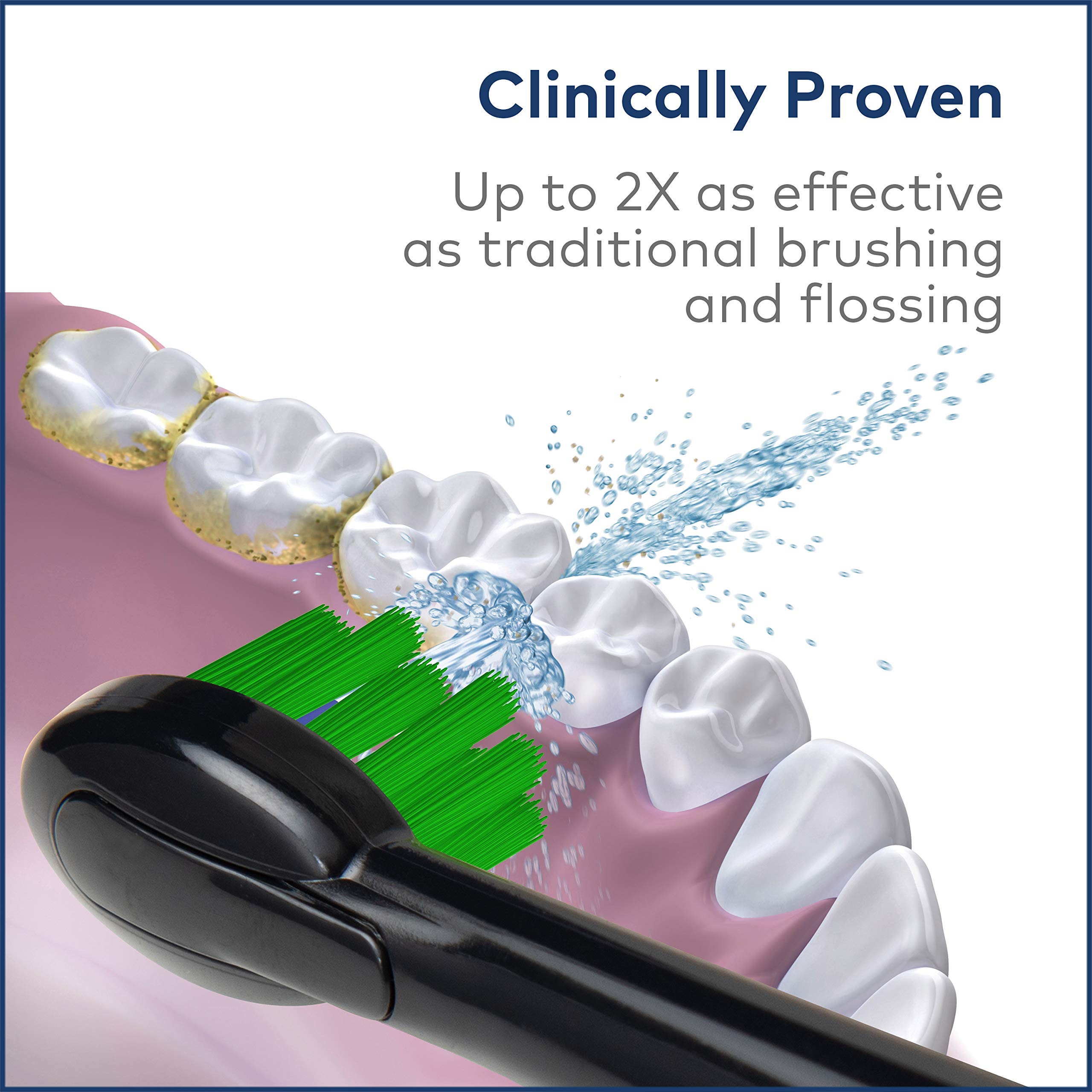 Waterpik Sonic-Fusion Electric Toothbrush with Flossing Technology - Black | Professional Dental Care for Home Use, Perfect for Travel & Daily Oral Hygiene Routine