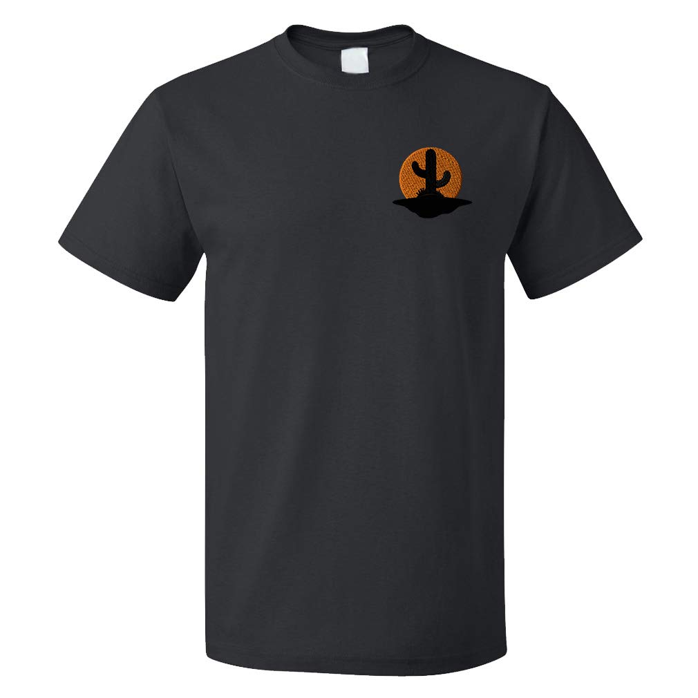 Funny Graphic T-Shirts for Men - Desert Cactus Sunset Cotton Tee | Casual Wear & Gifts for Outdoor Lovers