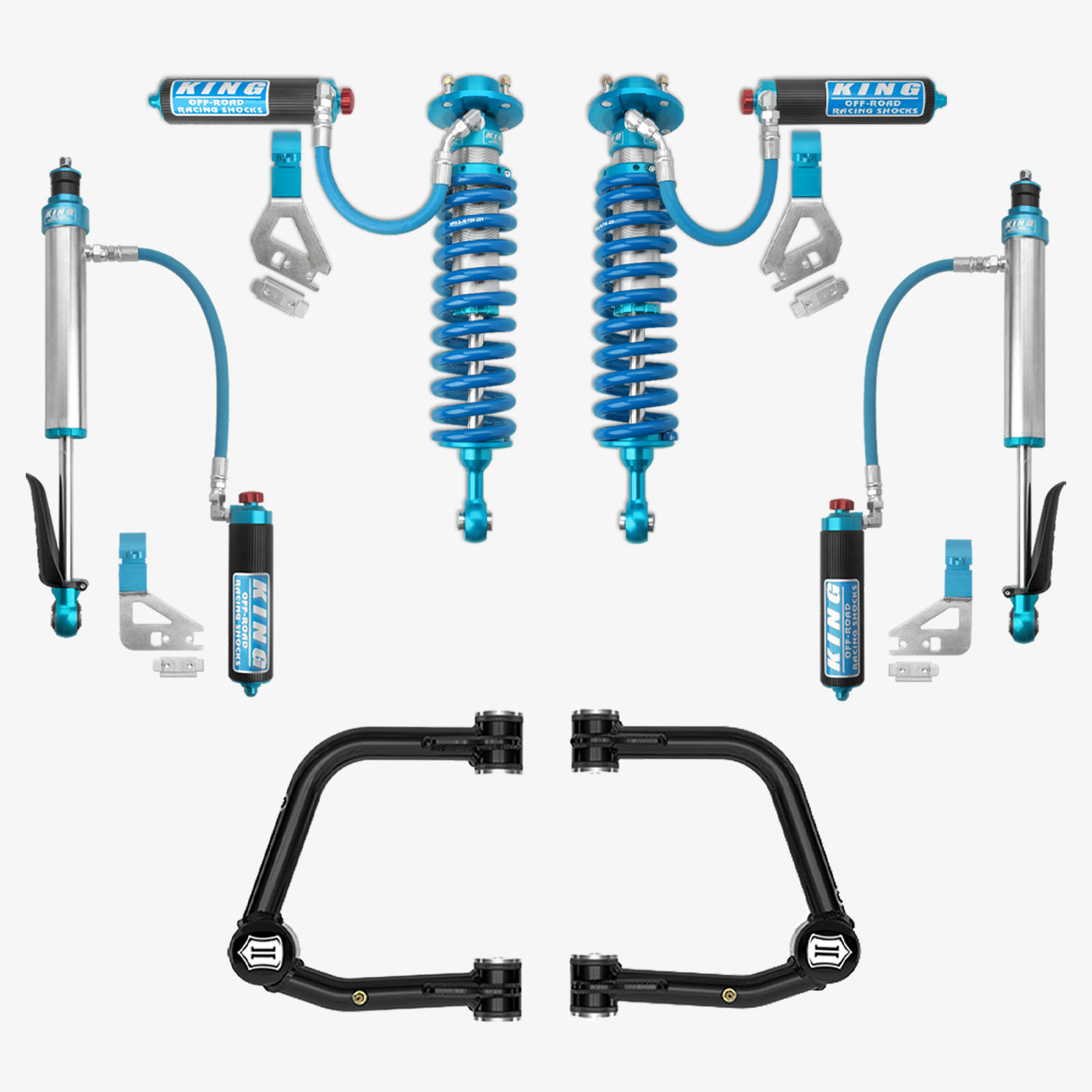 Toyota Tundra King 2.5 RR Coilovers & Rear Shocks with Upper Arms & Trailing Arm Combo Kit for 2022-2025 Models - Off-Road Suspension Upgrade for Enhanced Performance & Durability