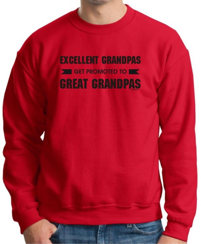 Grandpa Promoted to Great Grandpa Crewneck Sweatshirt - Funny Family Celebration Gift for Grandfathers - Perfect for Retirement Parties & Family Reunions