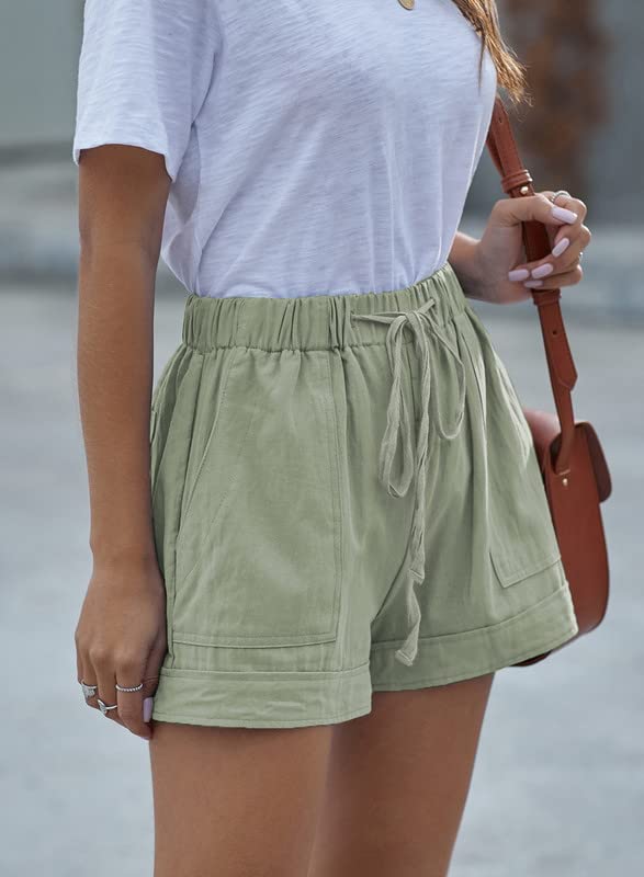 Women's Comfy Drawstring Casual Elastic Waist Shorts with Pockets - Perfect for Yoga, Running, Lounging & Summer Outfits