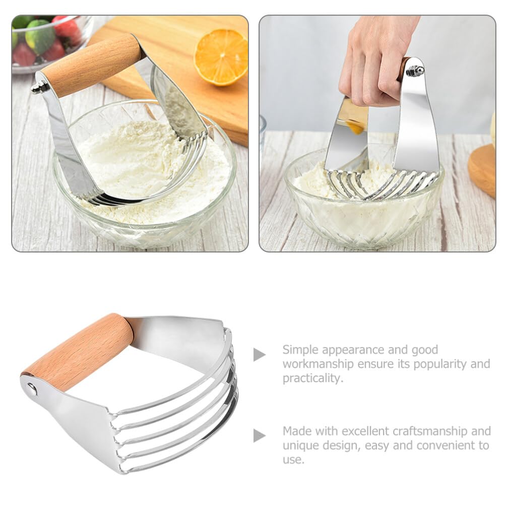 UPKOCH 2-Piece Stainless Steel Pastry Dough Scraper & Butter Cutter Set - Professional Baking Utensils for Mixing, Cutting & Kneading Dough - Perfect for Cookies, Pies, Bread & Pastry Making