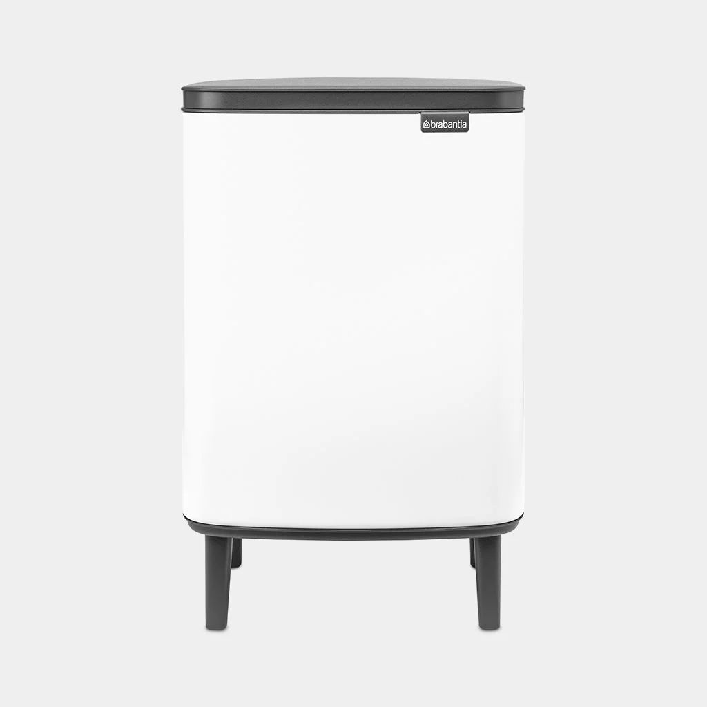 12L Stainless Steel Trash Can with Lid - Modern Kitchen Waste Bin for Home, Office, or Bathroom Use