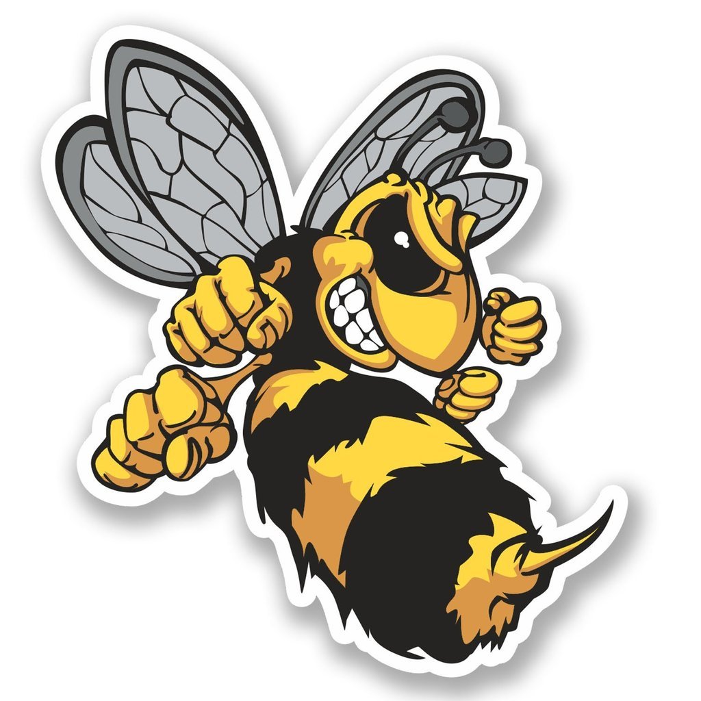 Wasp Bee Hornet Vinyl Sticker Decal - 5