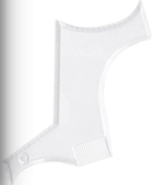 KHUSHI Beard Shaper & Comb for Men - Professional Grooming Tool for Home & Salon Use - Perfect Beard Styling Accessory for Daily Care & Special Occasions