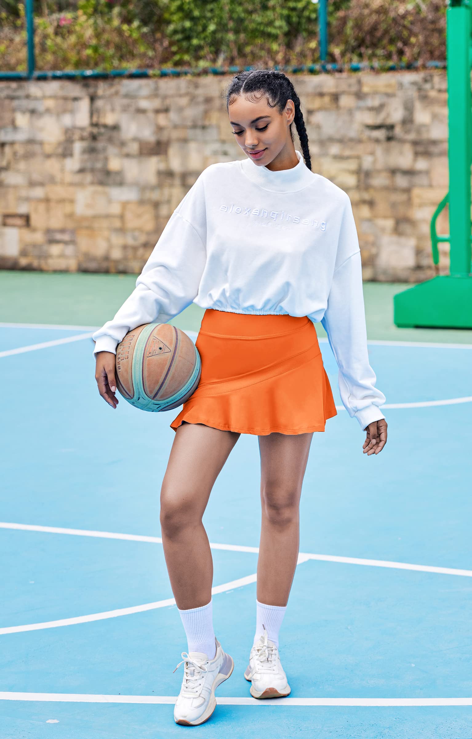 Ekouaer Women's Pleated Tennis Skirt with Shorts & Pockets - Lightweight Athletic Skort for Golf, Running, Workout & Casual Wear - Perfect for Sports, Gym & Outdoor Activities