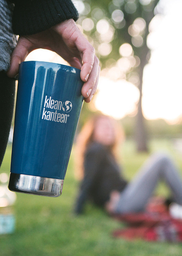 Klean Kanteen 16oz (473mL) Vacuum Insulated Stainless Steel Tumbler - Keeps Drinks Hot/Cold for Hours - Perfect for Coffee, Tea, Water & Outdoor Activities