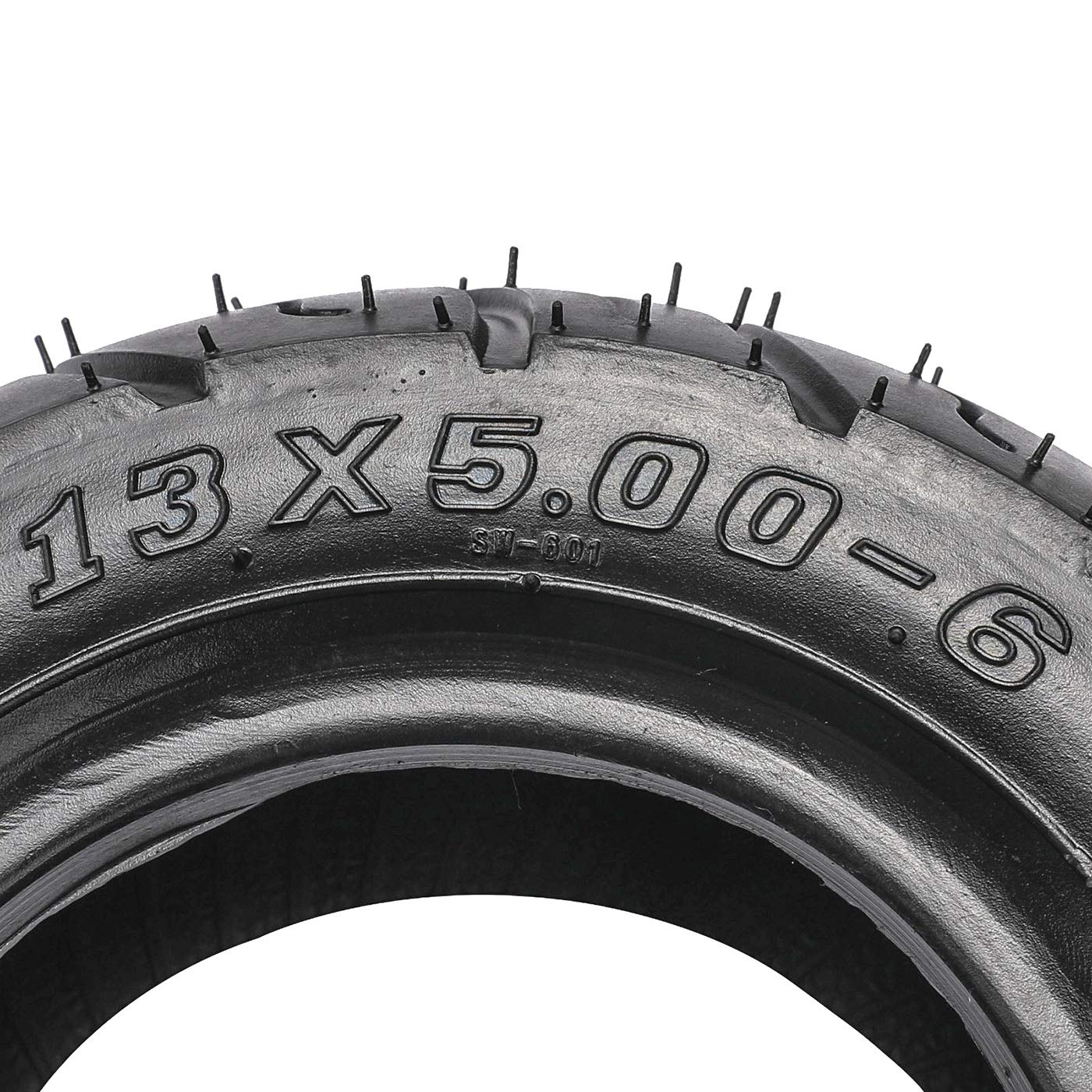 13x5-6 Tubeless ATV Tires - Heavy Duty All Terrain Tires for Go Kart, Quad Bike, Buggy & Golf Cart - Perfect for Off-Road, Lawn Mowing & Recreational Riding