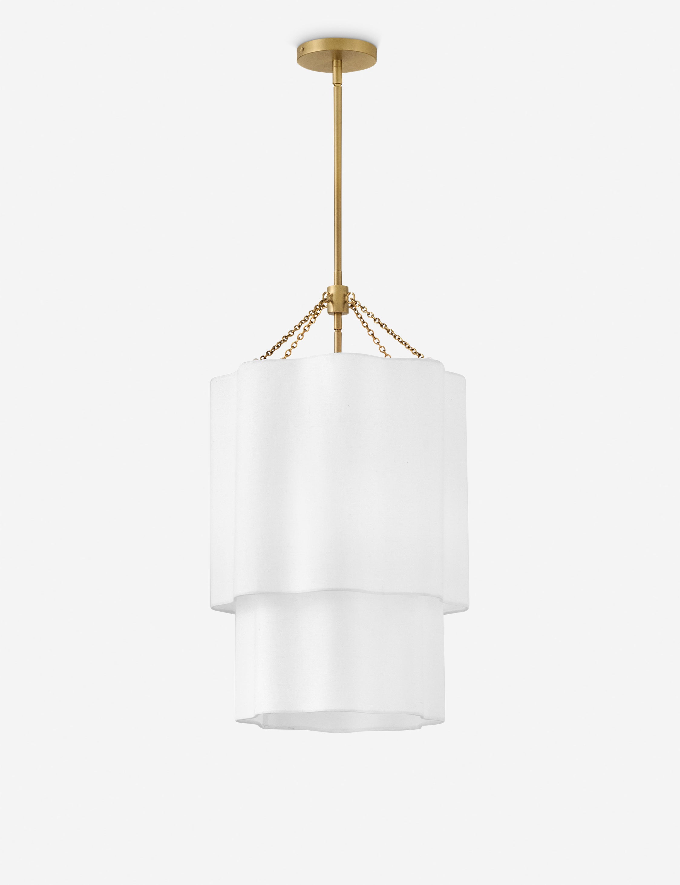 Ananda Pendant Light - Modern Hanging Ceiling Lamp for Kitchen Island, Dining Room & Bedroom Lighting - Elegant Glass Shade with Adjustable Cord