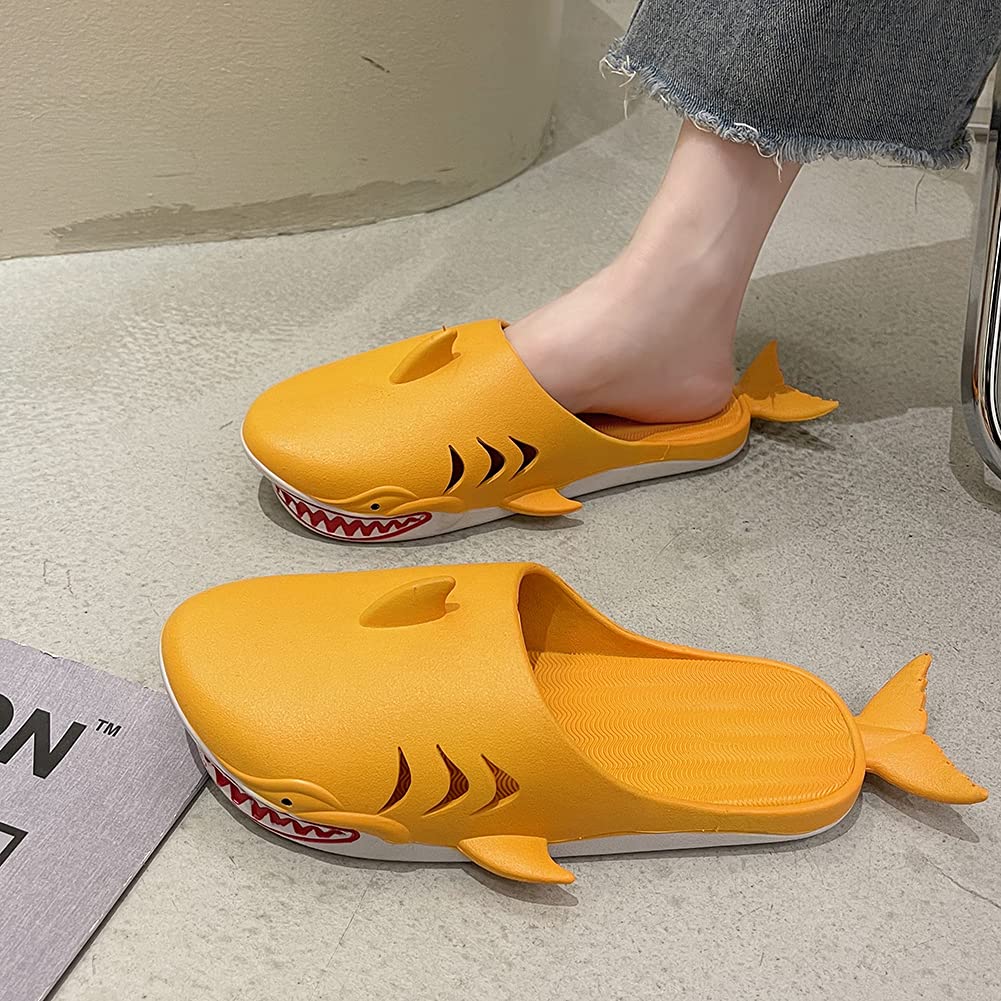 Shark Slippers for Men and Women - Comfortable Unisex Fish Slippers - Funny Beach Party Shoes for Outdoor, Home & Gifts - Perfect for Halloween Costumes, Poolside Lounging and Themed Parties