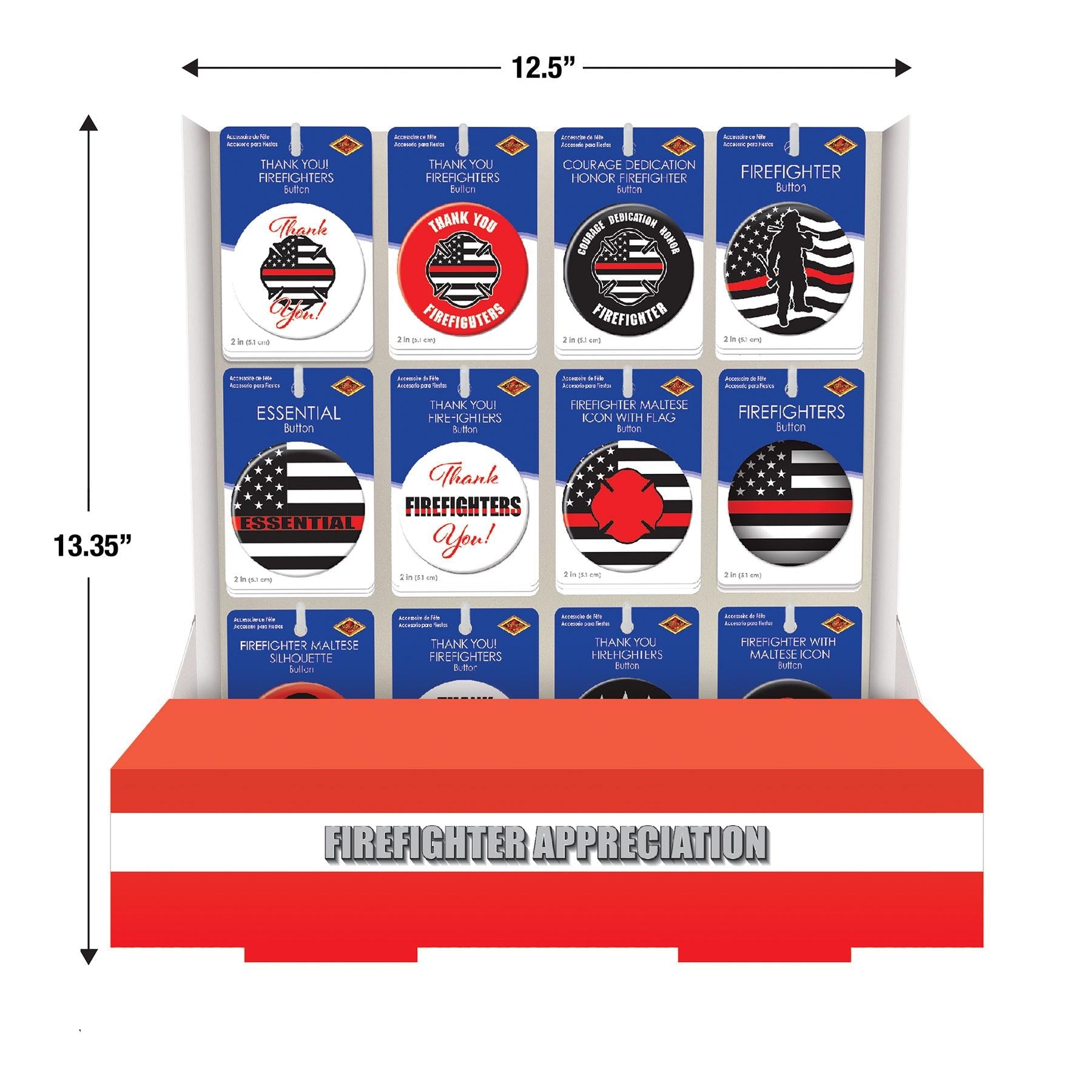 108-Piece Firefighter Party Supplies Set - The Beistle Company | Perfect for Firefighter Birthday Parties, Themed Events & Decorations