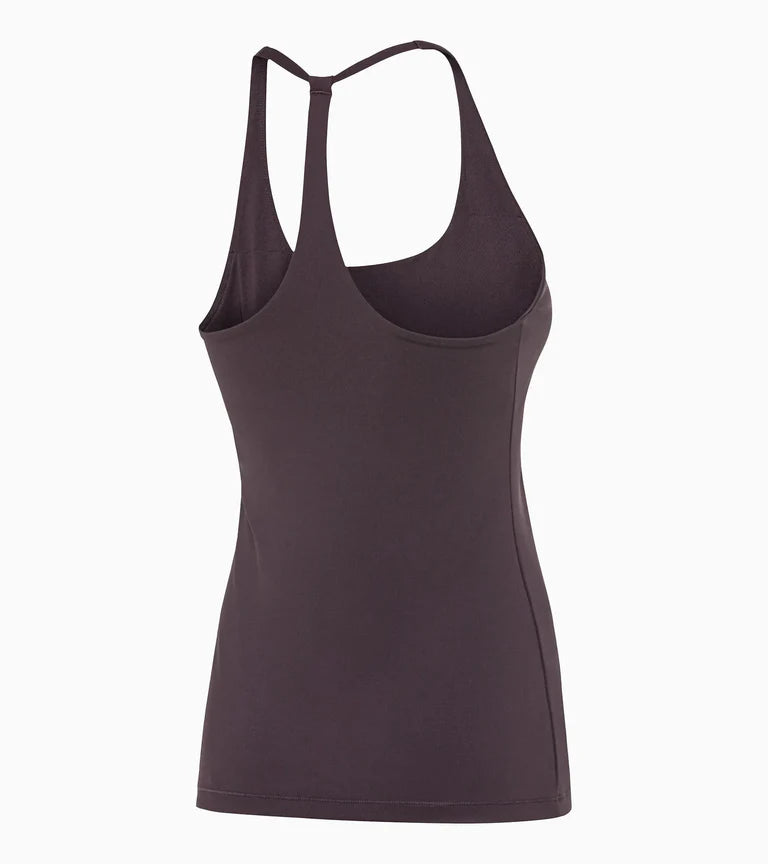 Porsche Women's 2-in-1 Yoga Tank Top - Blackberry | Seamless Workout & Lounge Wear for Yoga, Gym & Casual Outfits