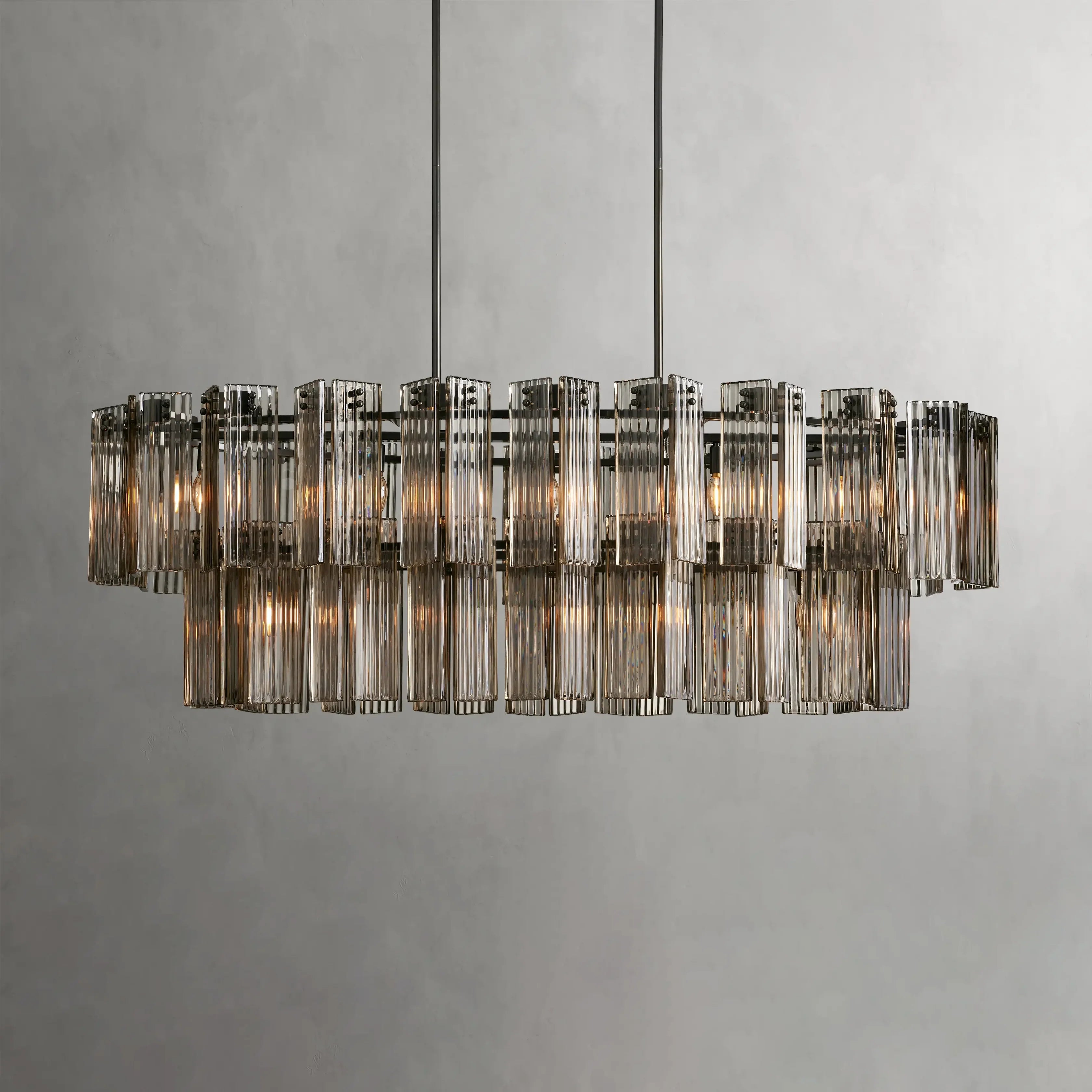 Delsie Oval Crystal Chandelier - 51