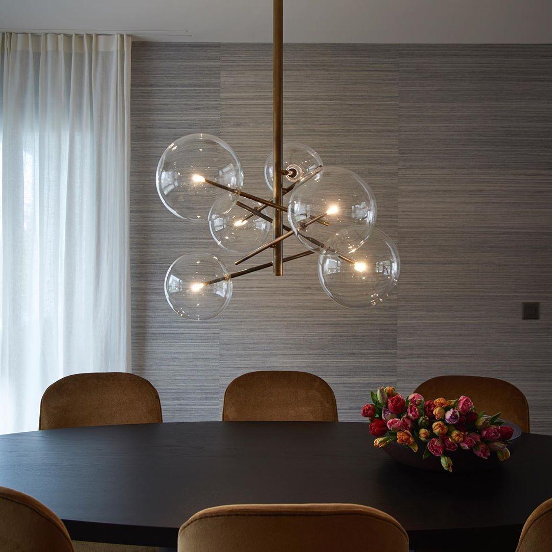 Bolle Chandelier - Modern Crystal Ceiling Light Fixture for Dining Room, Living Room & Bedroom | Elegant Home Decor Lighting