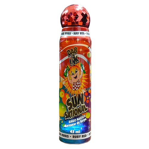1.5oz Ruby Red Bingo Dauber - Non-Toxic Ink Marker for Bingo Games, Casino Nights & Fundraising Events - Perfect for Adults and Seniors