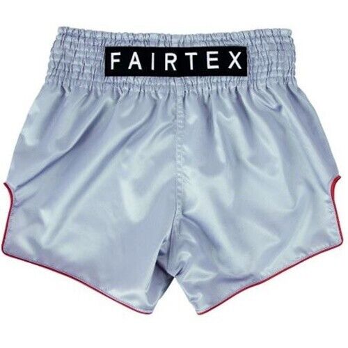 Fairtex Gray Satoru Slim Cut Muay Thai Boxing Shorts - Lightweight & Breathable for Training, Sparring & Competition | MMA, Kickboxing & Martial Arts Gear