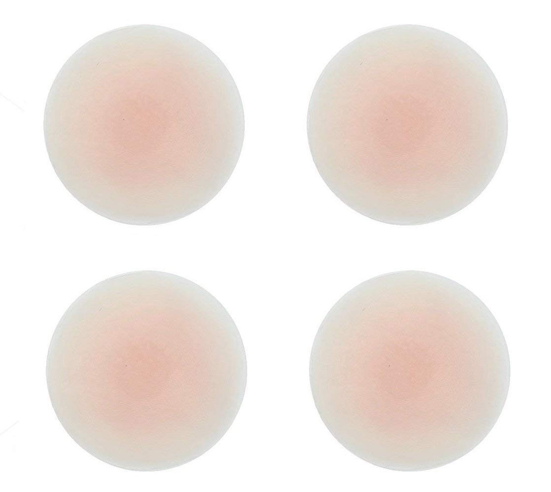 Reusable Adhesive Silicone Nipple Covers - Thin Pasties for Women (2 Pairs) | Invisible Under Clothes, Perfect for Weddings, Swimsuits & Backless Dresses