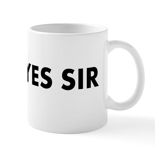 White - Yes Sir Hat Design Mug