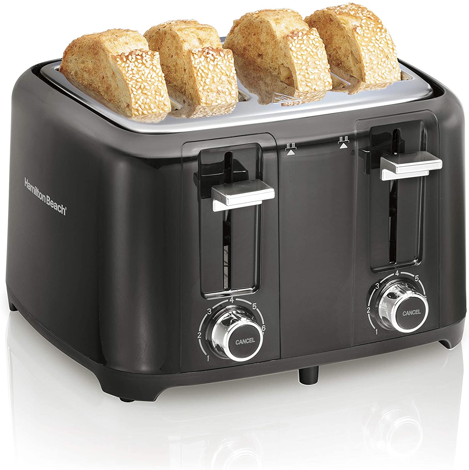 Best 4 Slice Toaster by Hamilton Beach Model 24217 - Perfect for Breakfast, Brunch & Family Meals