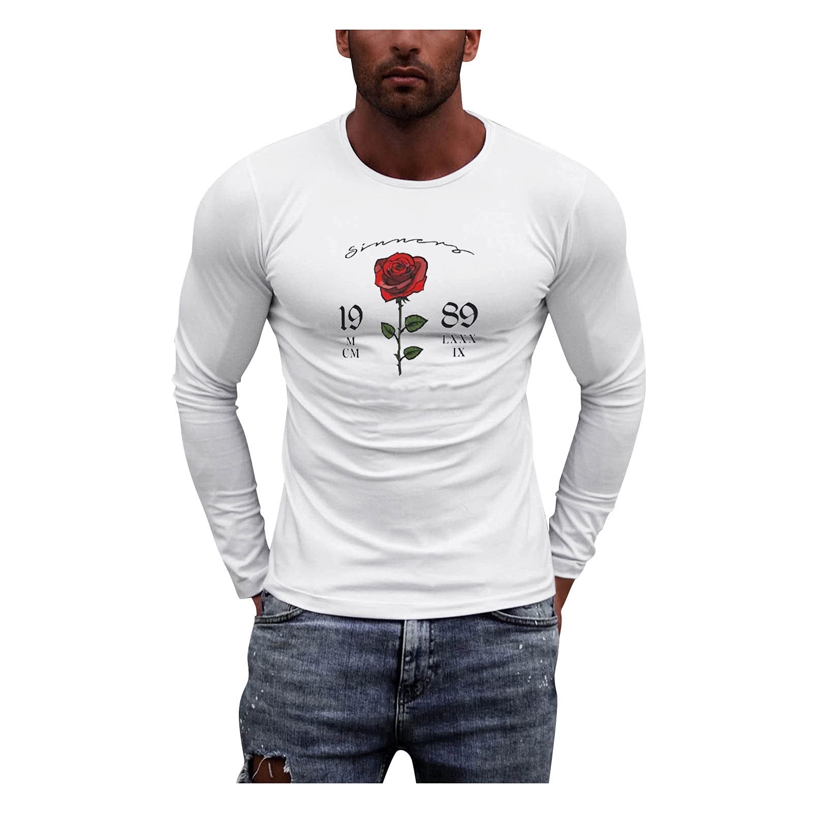 Best Men's Long Sleeve Workout Shirts - Comfortable Crewneck Graphic Tees & Sweatshirts for Gym, Running & Casual Wear | Durable & Stylish Men's Tops