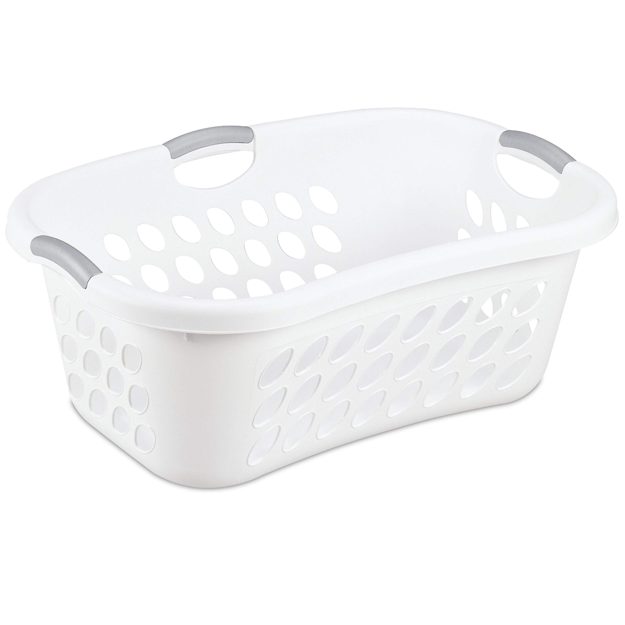 Sterilite Laundry Hampers with Lids (53 Liter) & Hip Hold Laundry Baskets (44 Liter) - 6-Pack Set for Home, Dorm, or Apartment Organization | Space-Saving Clothes Storage Solution