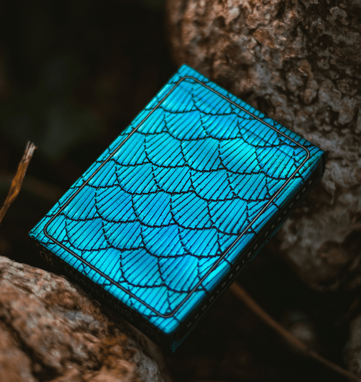 Premium Blue Hummingbird Feathers Playing Cards - Elegant Design for Poker, Magic Tricks & Collectors | Perfect for Game Nights & Gifts