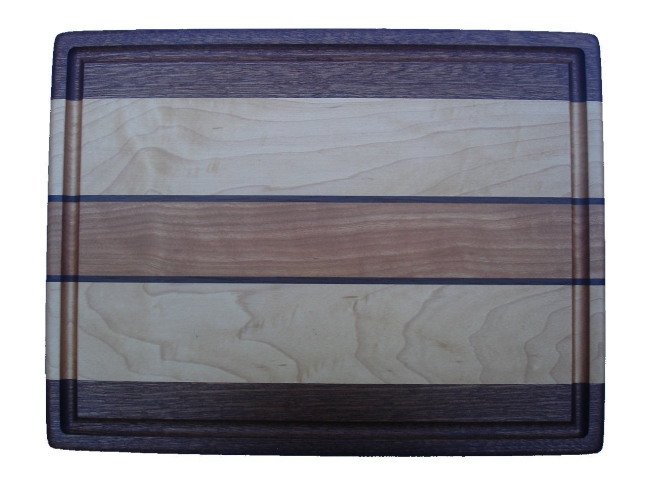 Premium Sapele Maple Walnut Cherry Wood Large Cutting Board - Signature Collection for Professional Chefs & Home Cooking - Perfect for Meat, Vegetables & Bread Prep