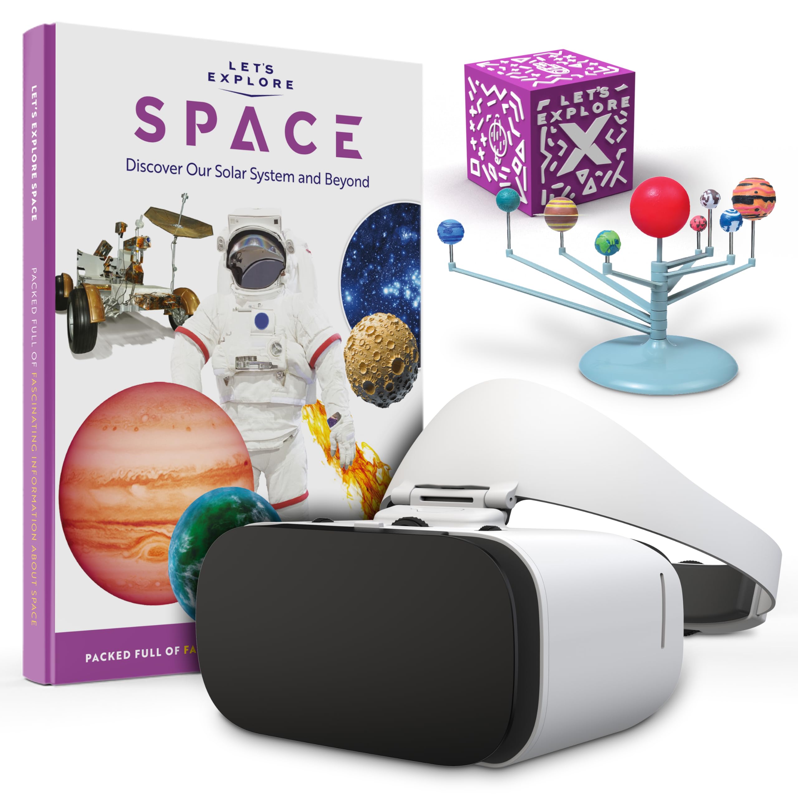 Kids VR Headset - STEM Educational Toy & Virtual Reality Adventure for Family Fun | Explore Solar System with Phone-Compatible VR Goggles | Perfect for Learning, Gaming & Interactive Playtime