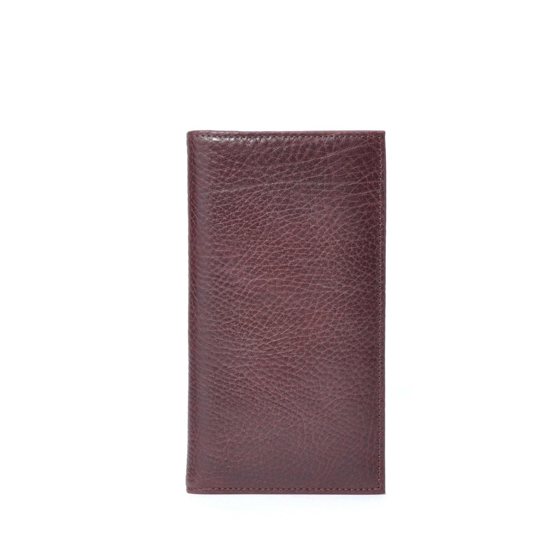 Premium Leather Checkbook Cover with Dividers - Espresso Brown for Organizing Checks & Receipts | Ideal for Business, Personal Finance & Banking Use