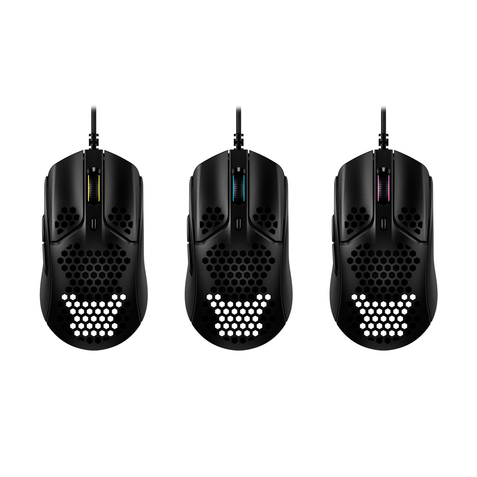 HyperX Pulsefire Haste Wireless Gaming Mouse - Lightweight Honeycomb Design, 59g Ultra-Light, 16K DPI, Omron Switches - Perfect for FPS, MOBA & Esports Gaming