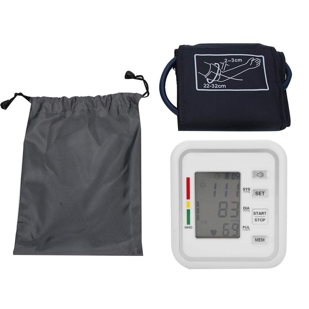 Accurate Upper Arm Blood Pressure Monitor with Arrhythmia Detection, Pulse Measurement & Memory Function - Adjustable Cuff for Home Use, Travel & Fitness Tracking