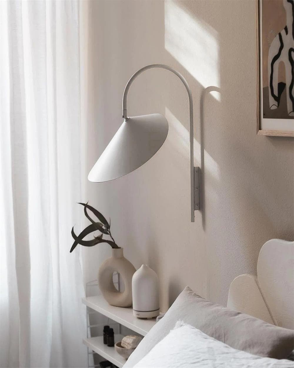 Alocasia Modern Swivel Wall Light - Adjustable Indoor/Outdoor Lighting for Living Room, Bedroom, Patio & Garden Decor