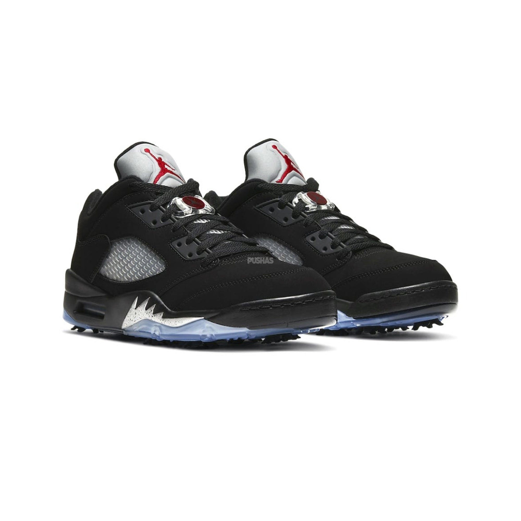 Air Jordan 5 Retro Low Golf Shoes 'Black Metallic' (2020) - Men's Basketball-Inspired Golf Sneakers for Comfort & Style on the Course