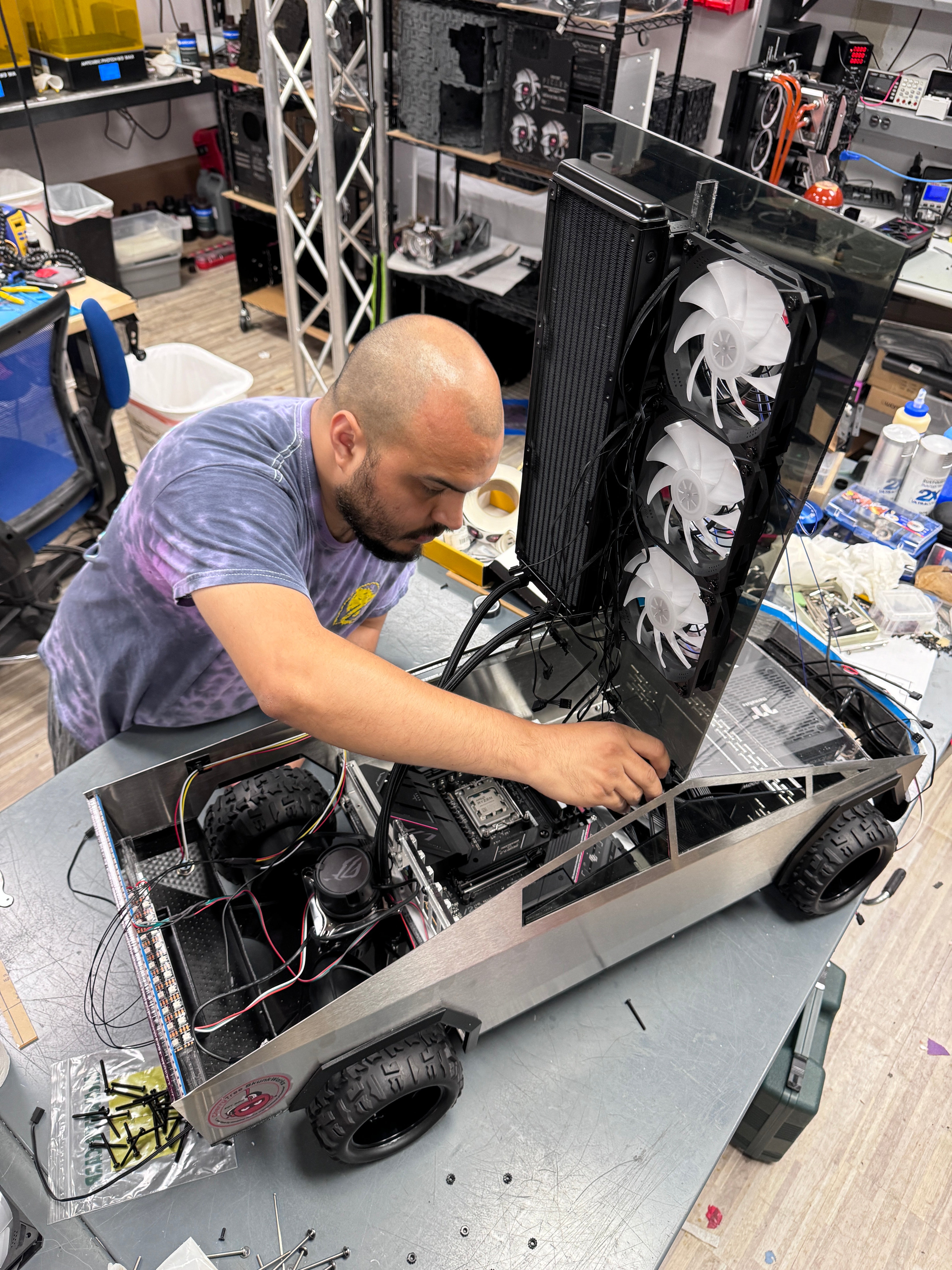 Cybertruck ATX PC Case - Stainless Steel Gaming Computer Case for High-Performance Builds | Perfect for Gaming Rigs, Workstations & Custom PC Builds