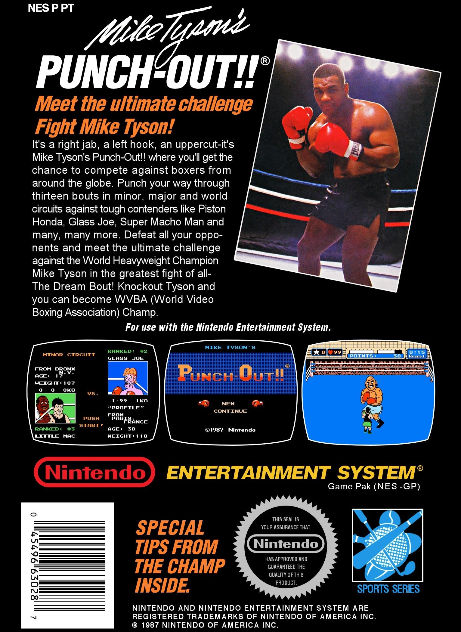 Mike Tyson's Punch Out!! - Classic NES Boxing Game for Retro Gaming Enthusiasts | Perfect for Nostalgic Gaming Nights & Collectors