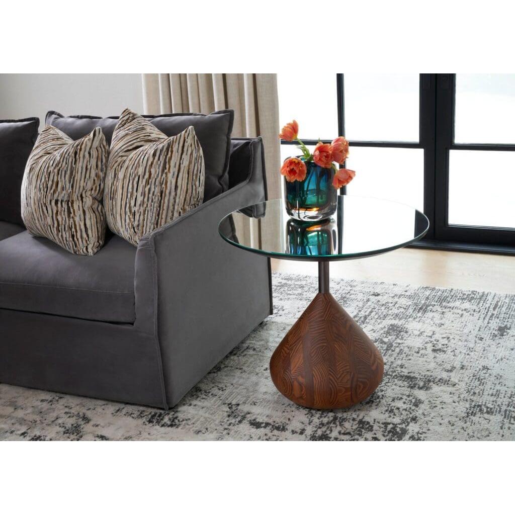Cyan Design 11730 Santorini Side Table - Natural Wood Accent Table for Living Room, Bedroom & Patio - Small End Table with Mediterranean Style