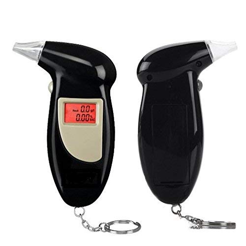 Professional Alcohol Breath Tester - Portable Keychain Breathalyzer with LCD Screen for Accurate BAC Detection | Perfect for Personal Use, Workplace Safety & Law Enforcement Scenarios